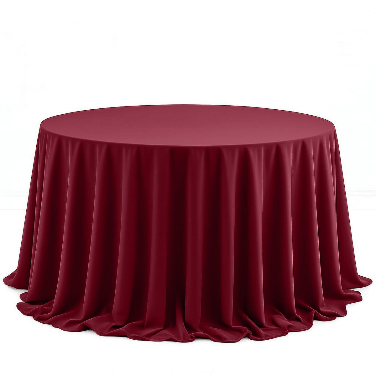 Scuba Polyester Round Tablecloth 132" - By TCF Linen