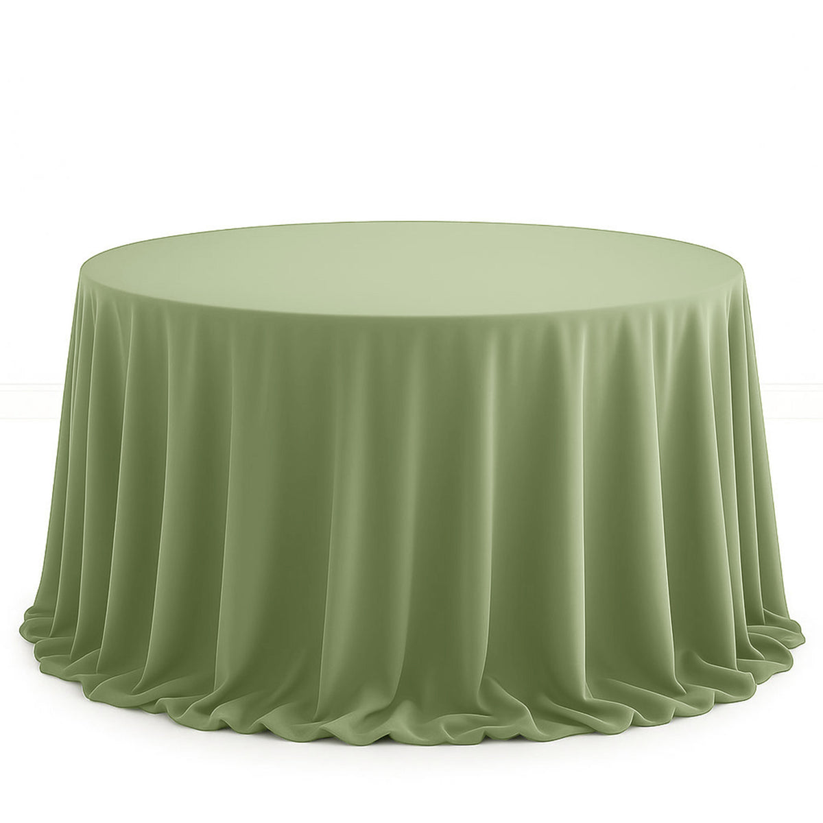 Scuba Polyester Round Tablecloth 132" - By TCF Linen