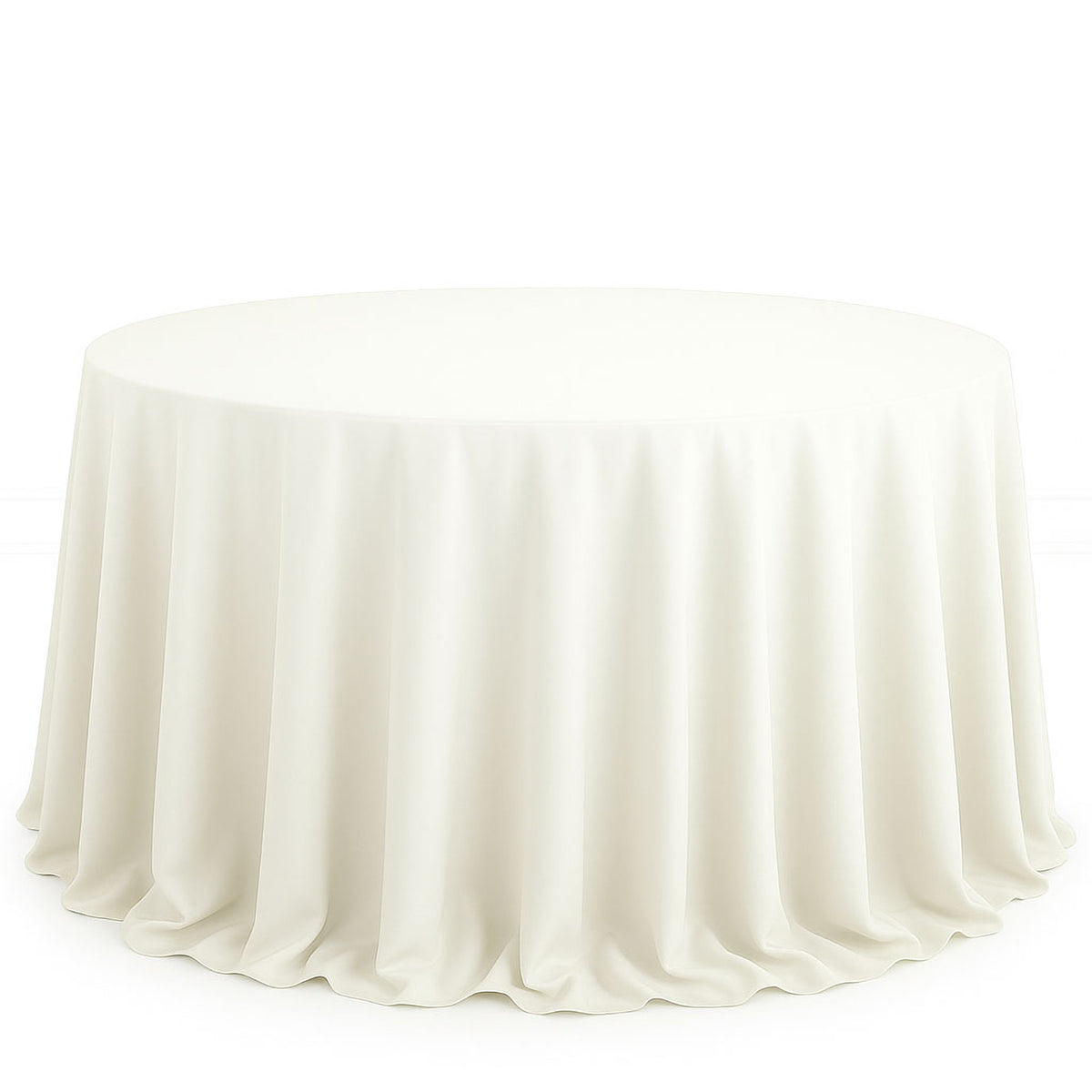 Scuba Polyester Round Tablecloth 132" - By TCF Linen
