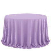 Scuba Polyester Round Tablecloth 132" - Lavender - By TCF Linen - thumbnail number 1