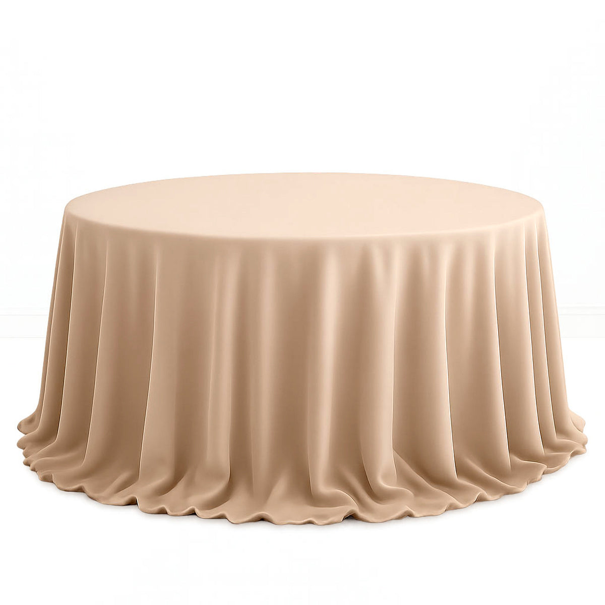 Scuba Polyester Round Tablecloth 132" - By TCF Linen