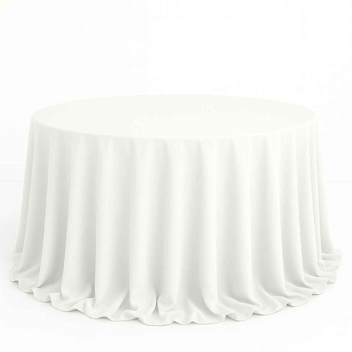 Scuba Polyester Round Tablecloth 132" - By TCF Linen
