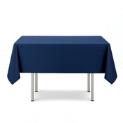 Navy blue 54"x54" scuba polyester tablecloth with smooth drape - thumbnail number 1