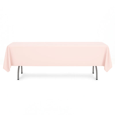 Scuba Polyester Rectangular Tablecloth 60"x102" - Blush - By TCF Linen - thumbnail number 1