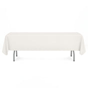 Scuba Polyester Rectangular Tablecloth 60"x102" - Ivory - By TCF Linen - thumbnail number 1