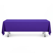 Scuba Polyester Rectangular Tablecloth 60"x102" - Purple - By TCF Linen - thumbnail number 1