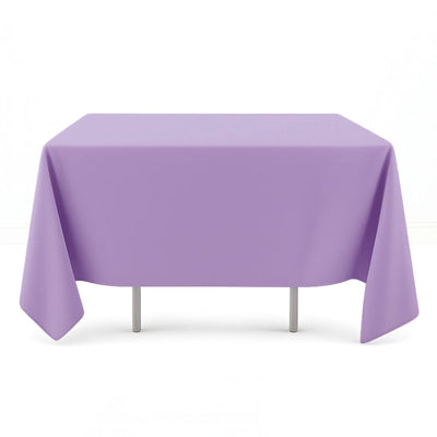 Scuba Polyester Square Tablecloth 70"x70" - Lavender - By TCF Linen