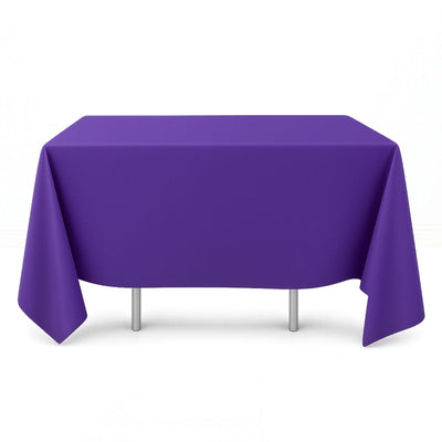 Plain purple scuba polyester square tablecloth 70x70 - thumbnail number 1