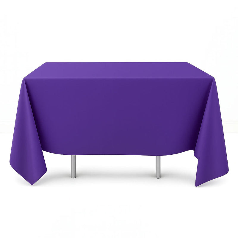 Plain purple scuba polyester square tablecloth 70x70 - thumbnail number 1