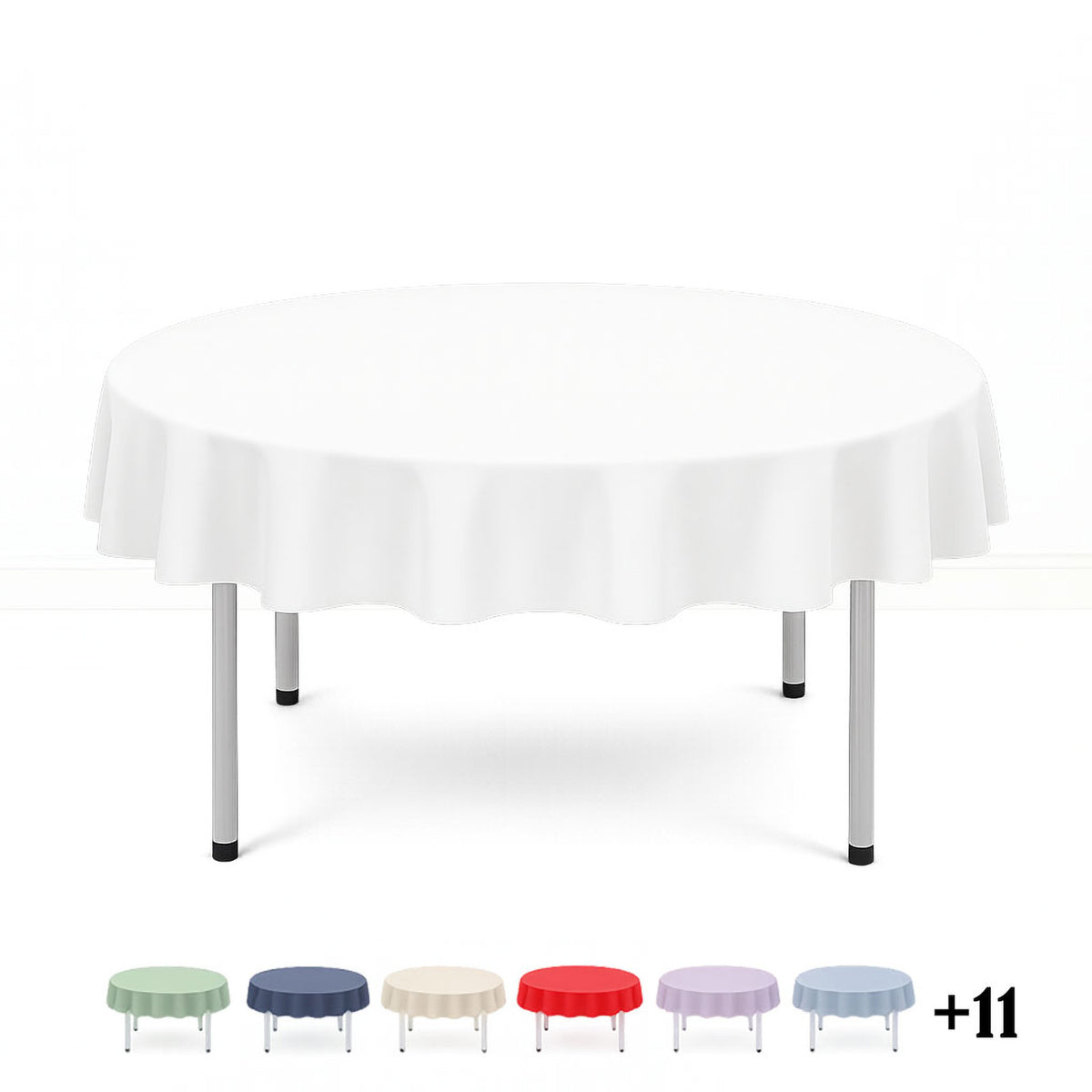 Scuba Polyester Round Tablecloth 70"- By TCF Linen