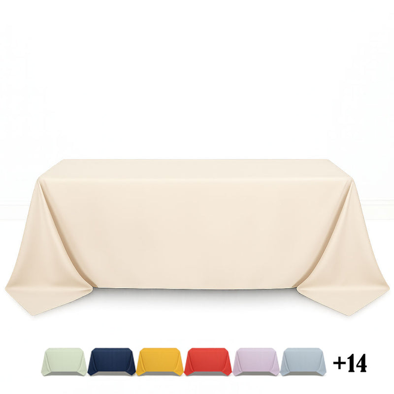 Scuba Polyester Rectangular Tablecloth 90"x132" - By TCF Linen - thumbnail number 1
