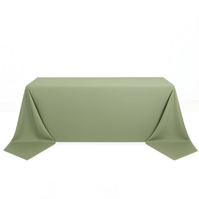 Scuba Polyester Rectangular Tablecloth 90"x156" - Dusty Sage - By TCF Linen - thumbnail number 1