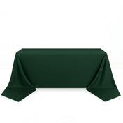 Scuba Polyester Rectangular Tablecloth 90"x156" - Hunter Emerald Green - By TCF Linen - thumbnail number 1