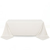 Scuba Polyester Rectangular Tablecloth 90"x156" - Ivory - By TCF Linen - thumbnail number 1