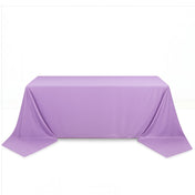 Scuba Polyester Rectangular Tablecloth 90"x156" - Lavender - By TCF Linen - thumbnail number 1
