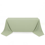 Scuba Polyester Rectangular Tablecloth 90"x156" - Sage Green - By TCF Linen - thumbnail number 1