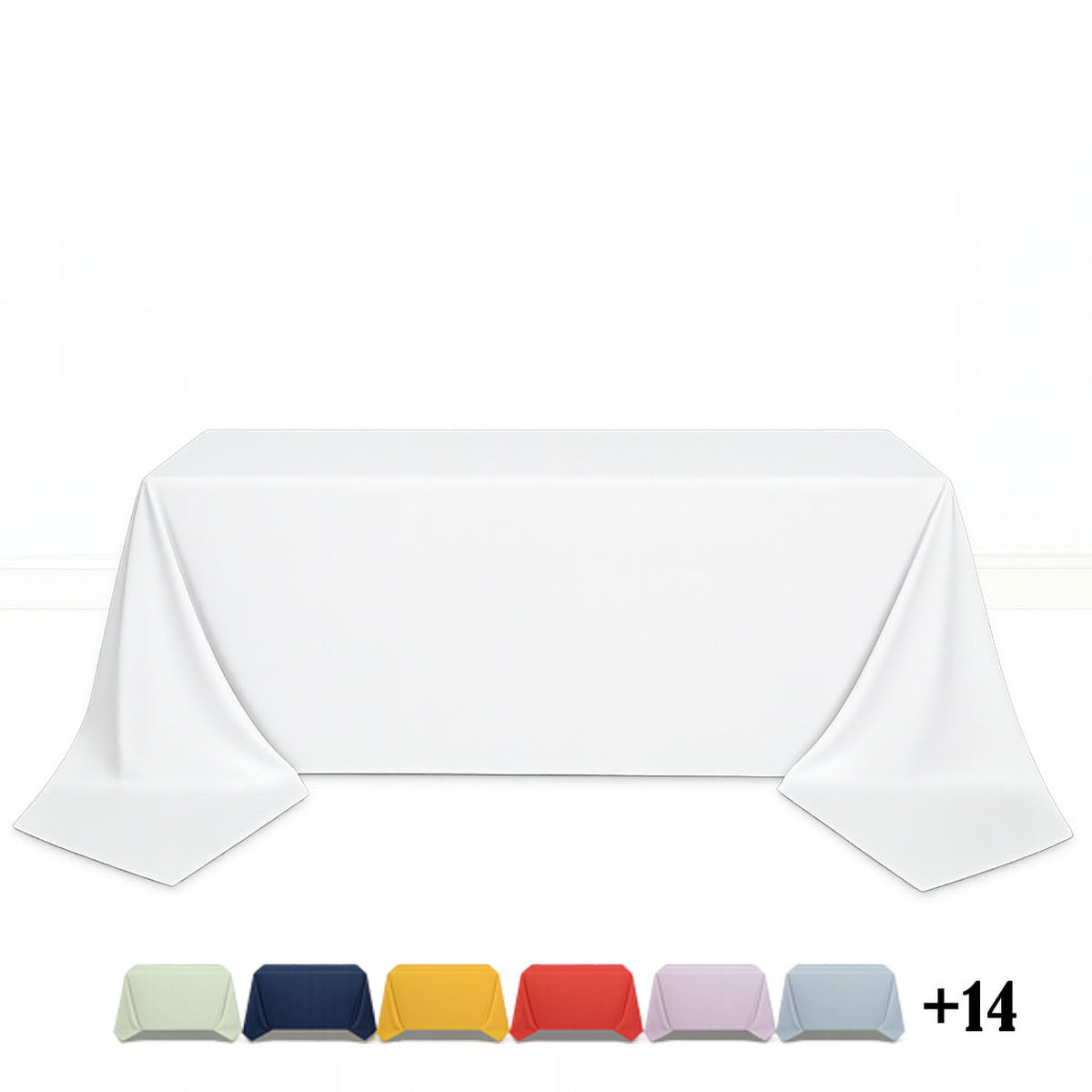 Scuba Polyester Rectangular Tablecloth 90"x156" - By TCF Linen
