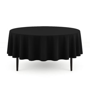 Scuba Polyester Round Tablecloth 90" - By TCF Linen