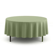 Scuba Polyester Round Tablecloth 90" - Dusty Sage - By TCF Linen - thumbnail number 1