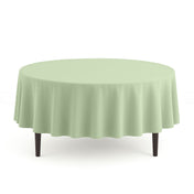 Scuba Polyester Round Tablecloth 90" - Sage Green - By TCF Linen - thumbnail number 1