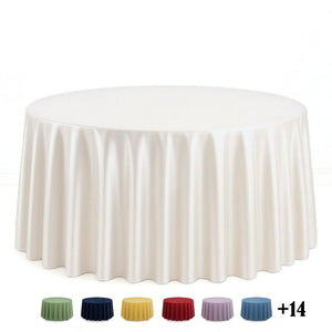 Scuba Polyester Round Tablecloth 120" - By TCF Linen