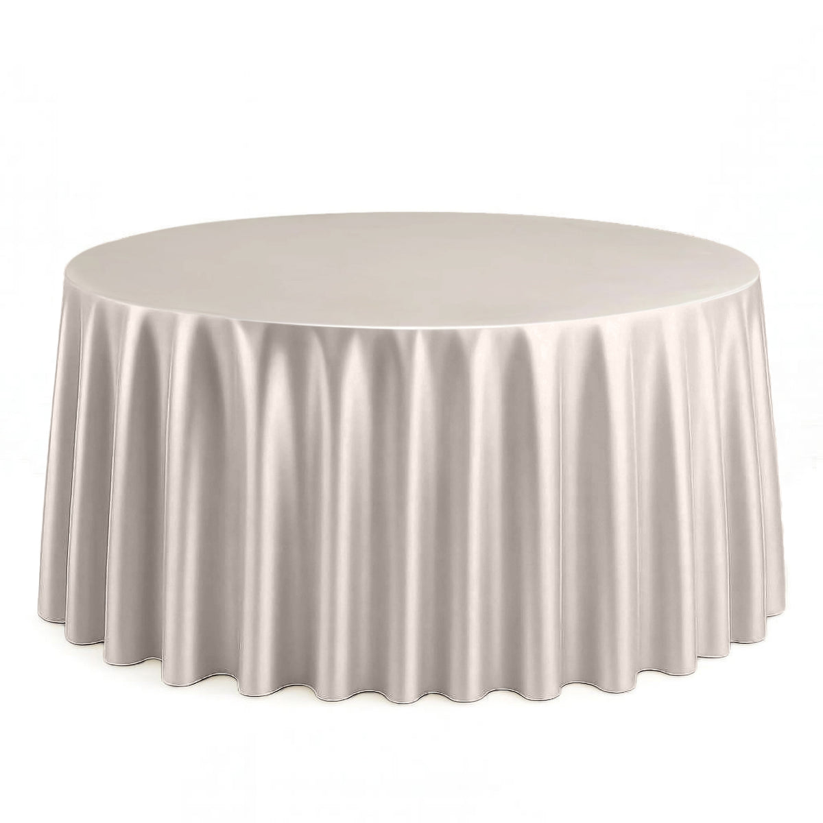 Scuba Polyester Round Tablecloth 120" - By TCF Linen