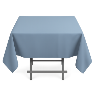 Premium Polyester Square Tablecloth 54"x54" - 220GSM - Dusty Blue - By TCF Linen