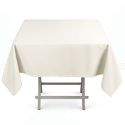 Premium Polyester Square Tablecloth 54"x54" - 220GSM - Ivory - By TCF Linen - thumbnail number 1