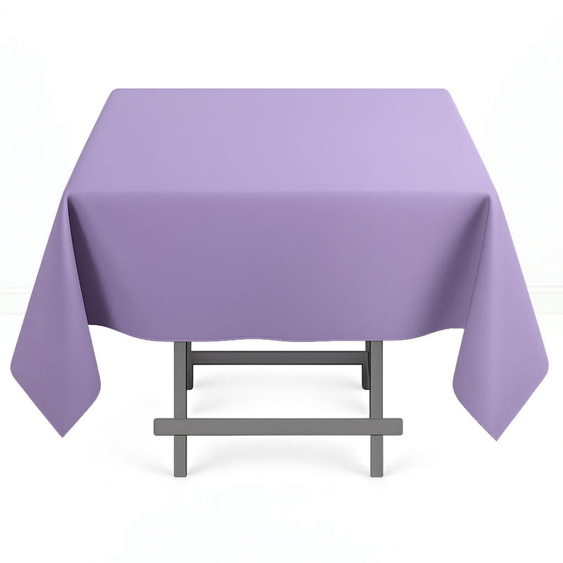 Premium Polyester Square Tablecloth 54"x54" - 220GSM - Lavender - By TCF Linen - thumbnail number 1