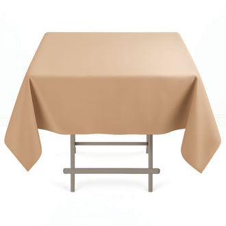 Premium Polyester Square Tablecloth 54"x54" - 220GSM - Nude - By TCF Linen