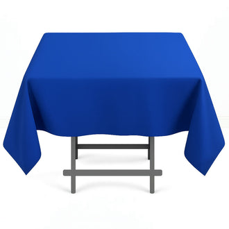 Premium Polyester Square Tablecloth 54"x54" - 220GSM - Royal Blue - By TCF Linen