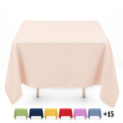 Premium Polyester Square Tablecloth 70"x70" - 220GSM- By TCF Linen - thumbnail number 1