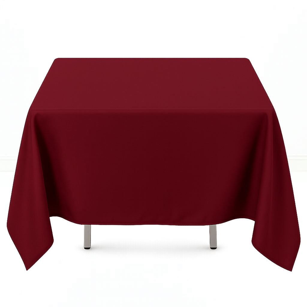 Premium Polyester Square Tablecloth 70"x70" - 220GSM- By TCF Linen