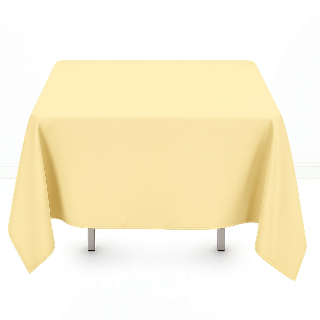 Premium Polyester Square Tablecloth 70"x70" - 220GSM- By TCF Linen
