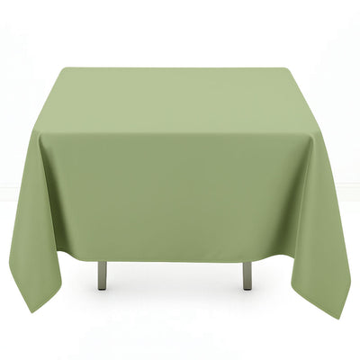 Premium Polyester Square Tablecloth 70"x70" - 220GSM - Dusty Sage - By TCF Linen - thumbnail number 1