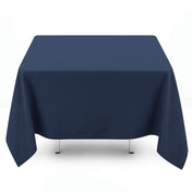 Premium Polyester Square Tablecloth 70"x70" - 220GSM - Navy Blue - By TCF Linen - thumbnail number 1