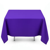 Premium Polyester Square Tablecloth 70"x70" - 220GSM - Purple - By TCF Linen - thumbnail number 1