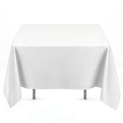 Premium Polyester Square Tablecloth 70"x70" - 220GSM - White - By TCF Linen - thumbnail number 1