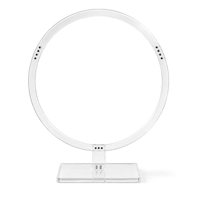 Acrylic Round Hoop Wedding Arch Centerpiece 26" Clear – Tabletop Wreath Stand for Events - thumbnail number 1