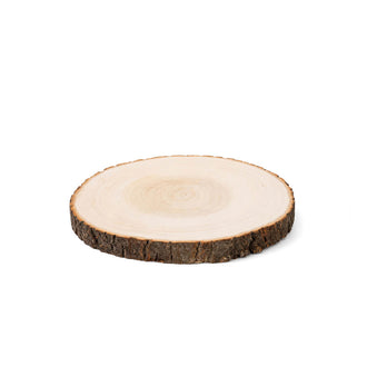 Poplar Wood Slabs Rustic Round Slices 9" Dia - Natural Table Decor for Weddings & Events