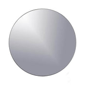 A round, classic glass mirror tray with a reflective surface on a white background. - thumbnail number 1