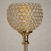 Gold Acrylic Votive Candle Holder 37" – Crystal Goblet Design for Wedding Centerpieces - thumbnail number 3