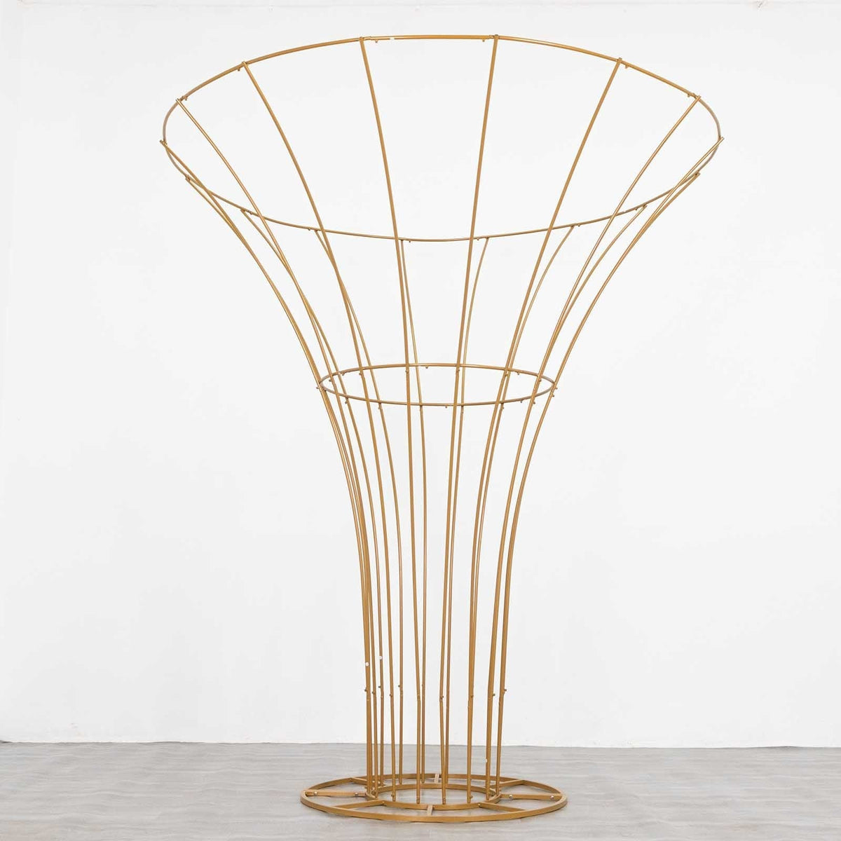 6.5ft Tall Gold Metal Blossom Tree Frame – Floor Standing Wedding Floral Display Stand