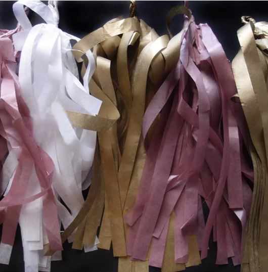 Tissue deals ribbon garland