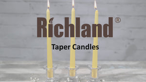Richland Taper Candles 10" White Set of 50