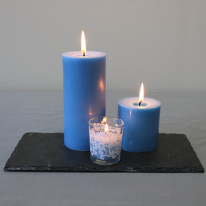 Clouds Lace Votive with Pillars