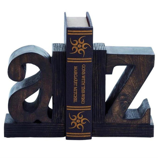 Richland Wooden Alphabet Book Ends - Quick Candles