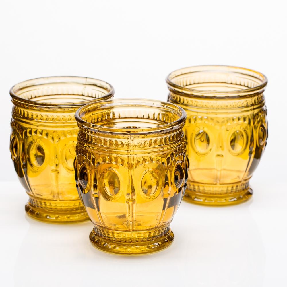 Richland Vintage Charm Candle Holder Amber Set of 48
