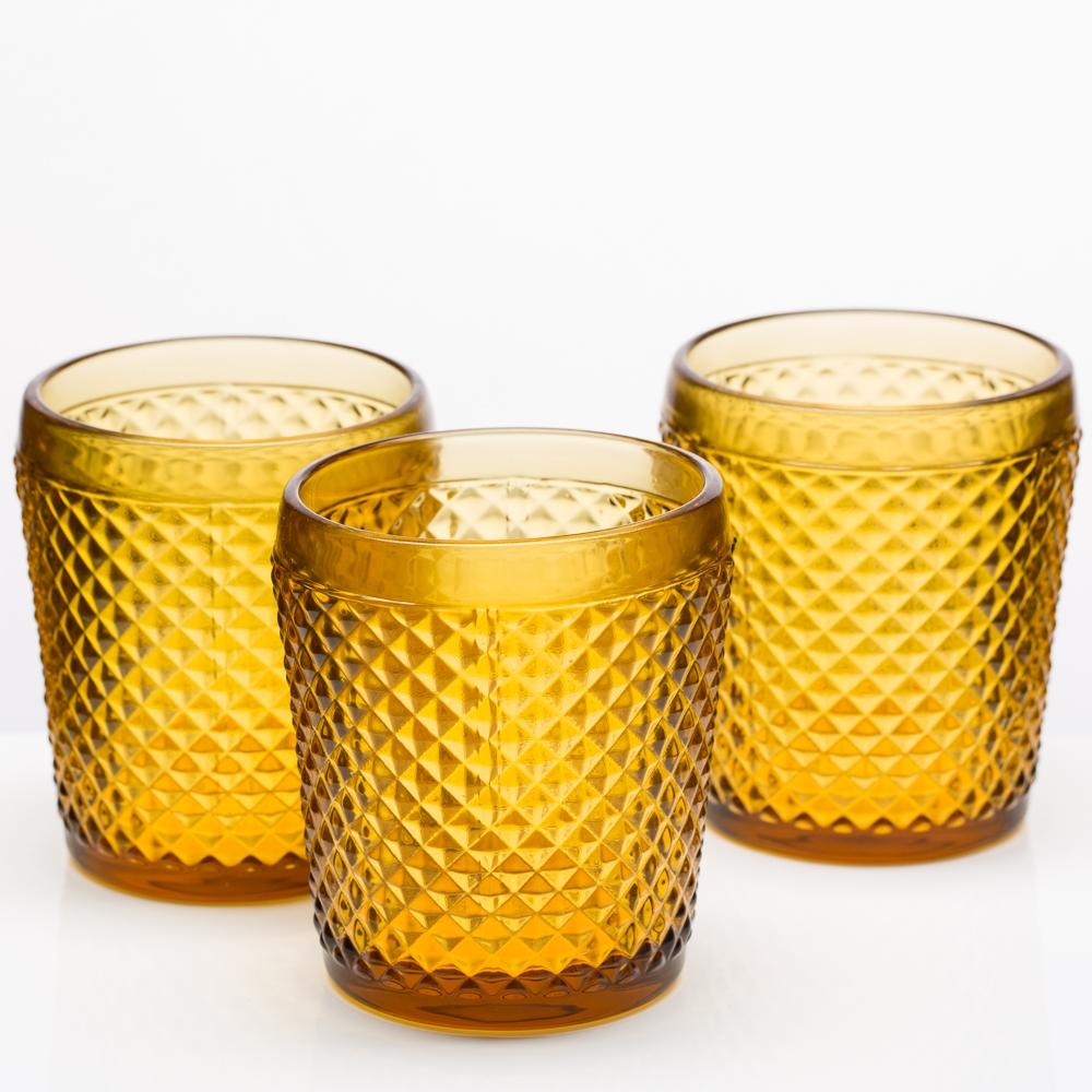 Richland Diamond Candle Holder Amber Set of 48