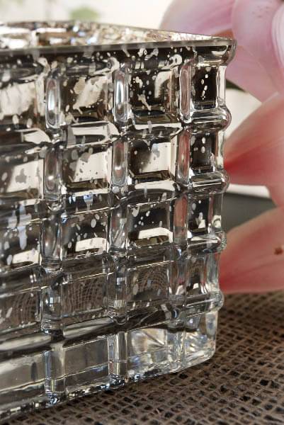 mercury glass4 3 4 cube vase candle holders